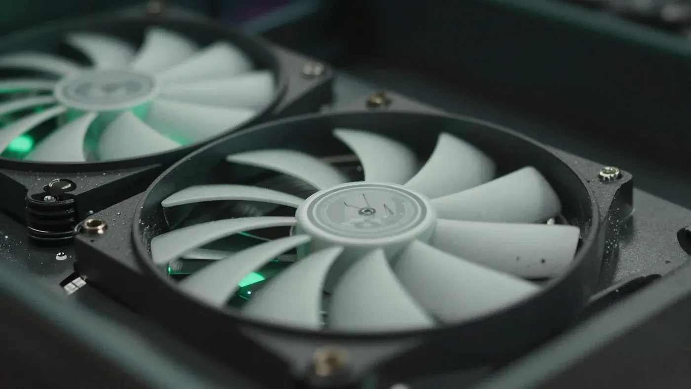 게임 성능 최적화를 위한 데스크톱 PC 내부 부품과 쿨링팬