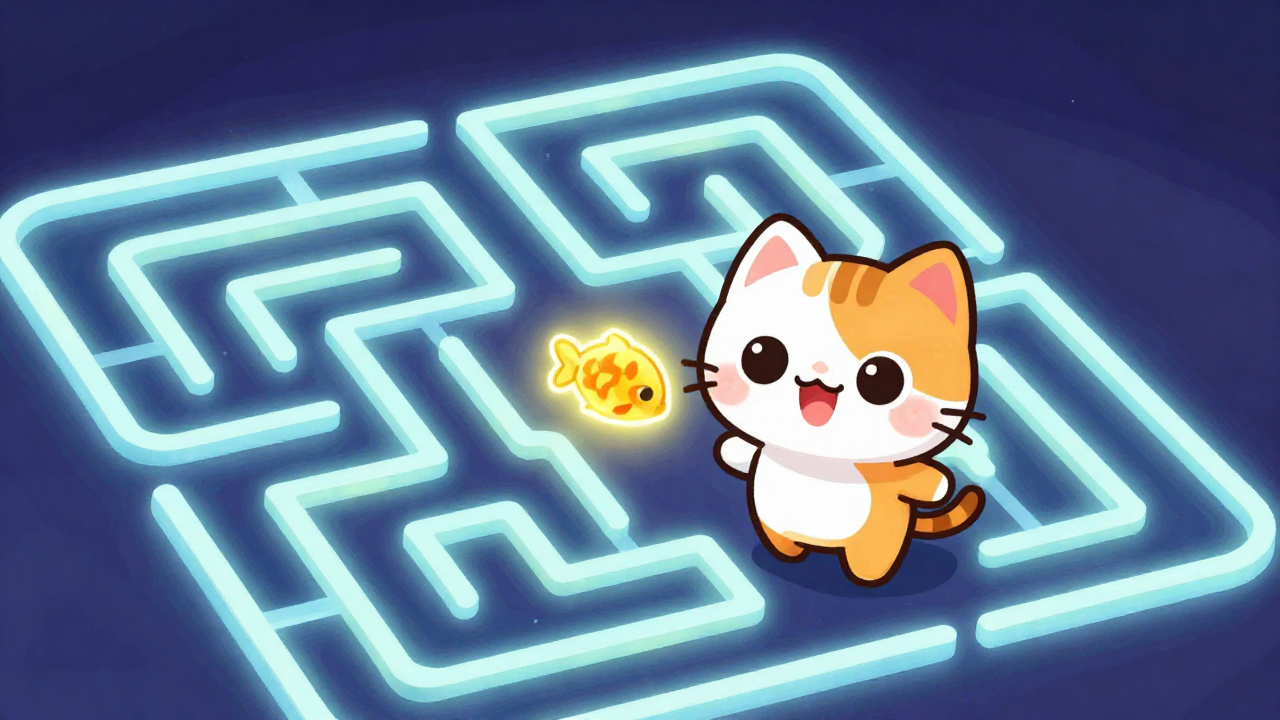 야옹이 미로 찾기 게임 커버
